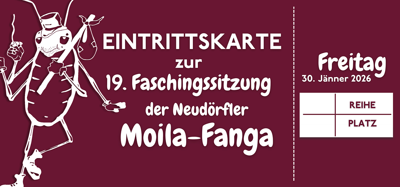 Faschingssitzung 30. Jänner 2026 19 Uhr Saalkarte
